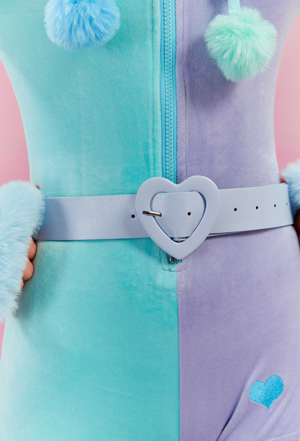 Micotaku Macaron Pastel Plush Cat-Ear Jumpsuit