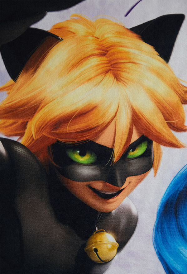 Officially Licensed Miraculous Ladybug and Cat Noir Bath Towel