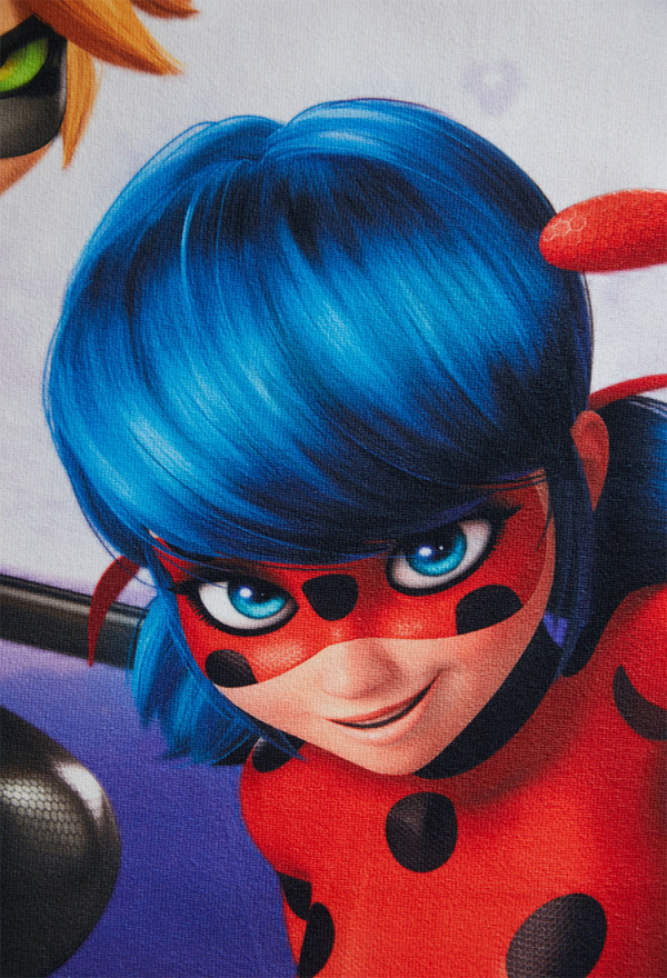 Officially Licensed Miraculous Ladybug and Cat Noir Bath Towel