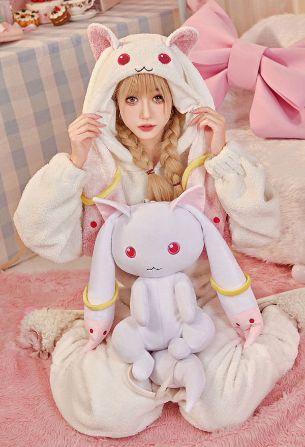 Officially Licensed Puella Magi Madoka Magica Kyubey Plush Backpack