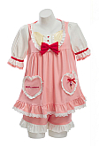 Officially Licensed Puella Magi Madoka Magica Short Sleeve Pajama Two-Piece Set