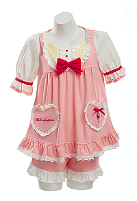 Officially Licensed Puella Magi Madoka Magica Short Sleeve Pajama Two-Piece Set