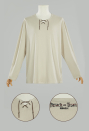 Officially License Attack on Titan Inspired Long-Sleeved Lace-Up T-Shirt
