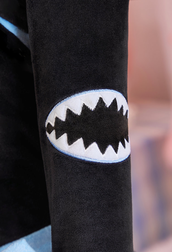 Micotaku Shark Hoodie Dress with Removable Bows & Embroidered Details Micotaku Shark Hoodie Dress with Removable Bows & Embroidered Details