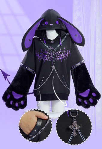 Micotaku Gothic Bunny Paw Hoodie