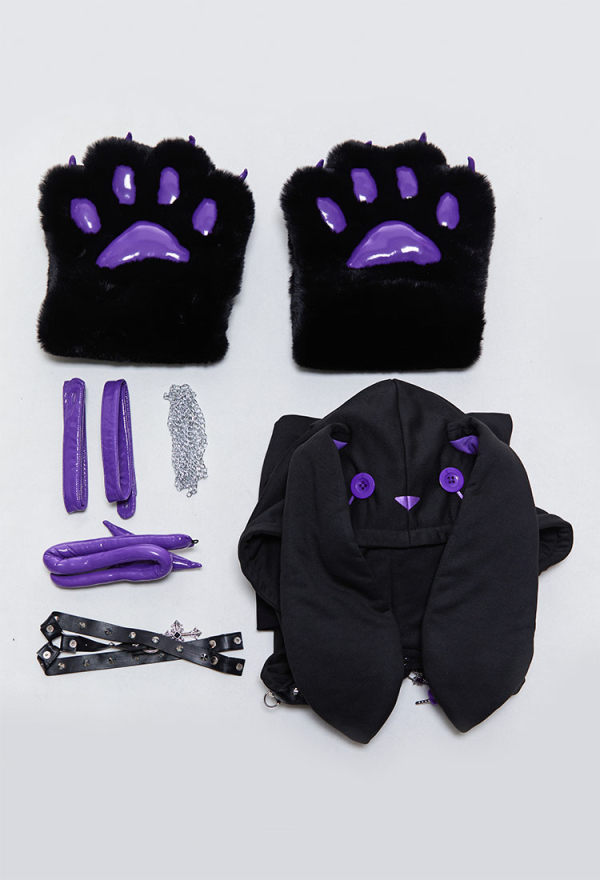 Micotaku Gothic Bunny Paw Hoodie