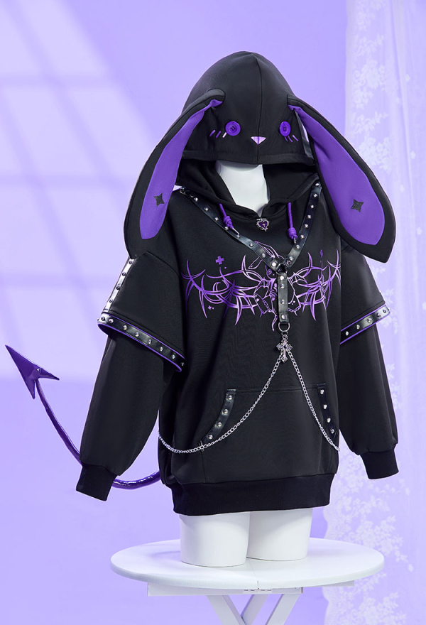 Micotaku Gothic Bunny Paw Hoodie
