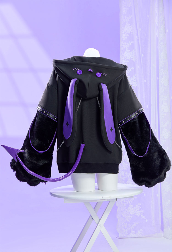 Micotaku Gothic Bunny Paw Hoodie