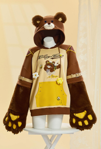 Micotaku Honey Bear Paw Hoodie