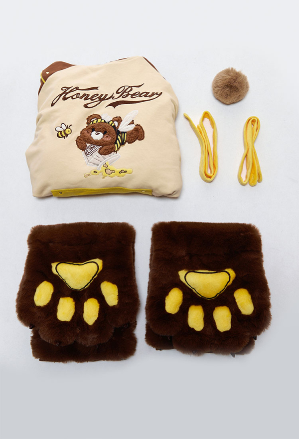Micotaku Honey Bear Paw Hoodie