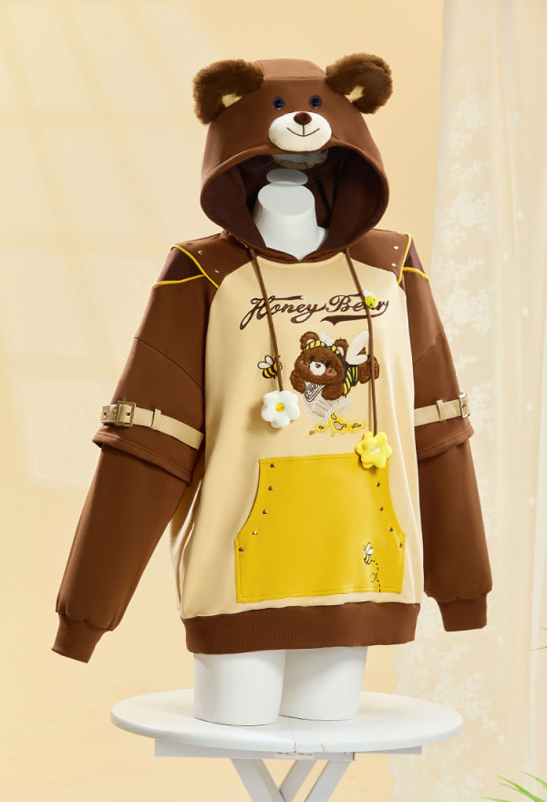 Micotaku Honey Bear Paw Hoodie