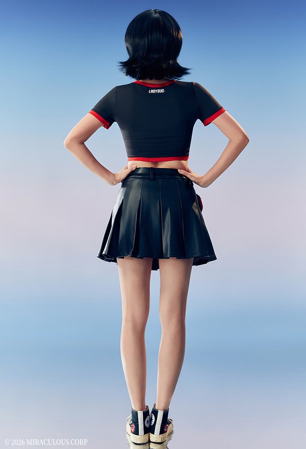 Officially Licensed Miraculous Ladybug T-Shirt & Skirt Costume Set