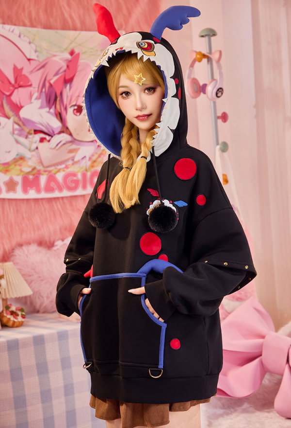 Officially Licensed Puella Magi Madoka Magica Charlotte Dessert Witch Paw Hoodie Officially Licensed Puella Magi Madoka Magica Charlotte Dessert Witch Paw Hoodie