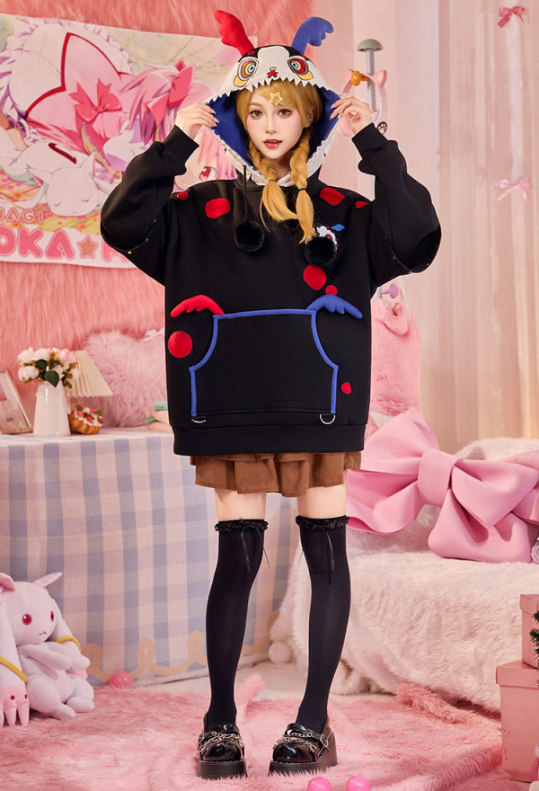 Officially Licensed Puella Magi Madoka Magica Charlotte Dessert Witch Paw Hoodie Officially Licensed Puella Magi Madoka Magica Charlotte Dessert Witch Paw Hoodie