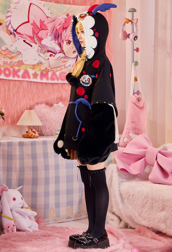 Officially Licensed Puella Magi Madoka Magica Charlotte Dessert Witch Paw Hoodie Officially Licensed Puella Magi Madoka Magica Charlotte Dessert Witch Paw Hoodie