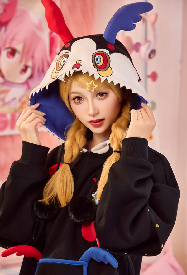 Officially Licensed Puella Magi Madoka Magica Charlotte Dessert Witch Paw Hoodie Officially Licensed Puella Magi Madoka Magica Charlotte Dessert Witch Paw Hoodie