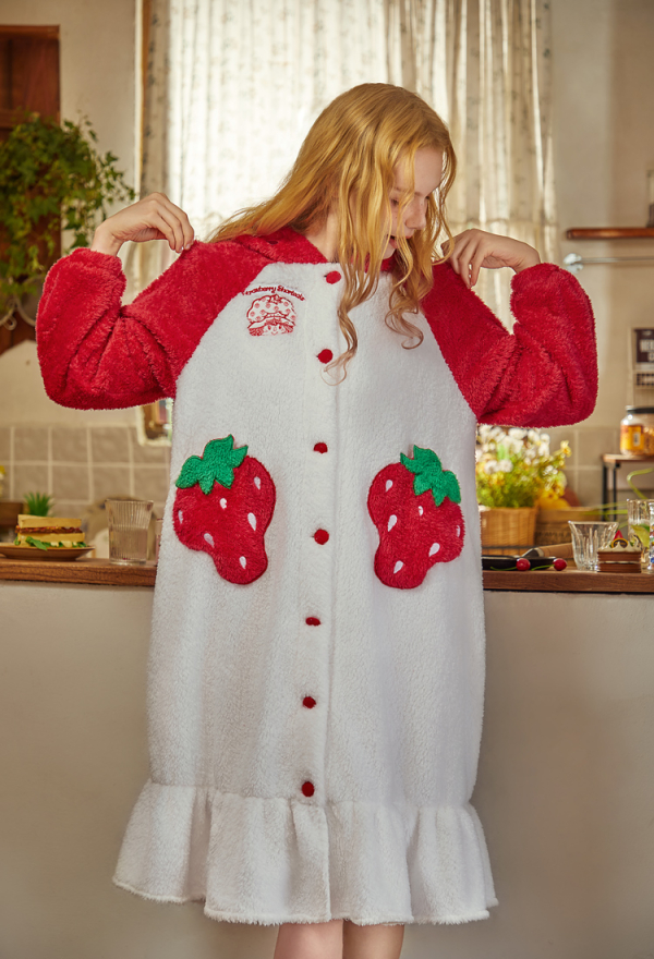 Officially Licensed Strawberry Shortcake Plush Homewear Pajama