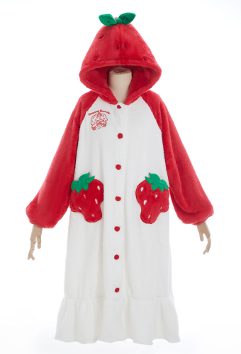 Officially Licensed Strawberry Shortcake Plush Homewear Pajama