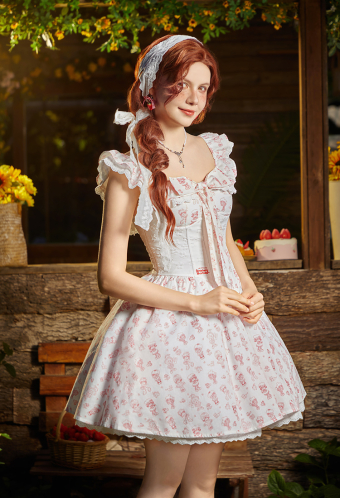 Officially Licensed Strawberry Shortcake Women Corset Dress