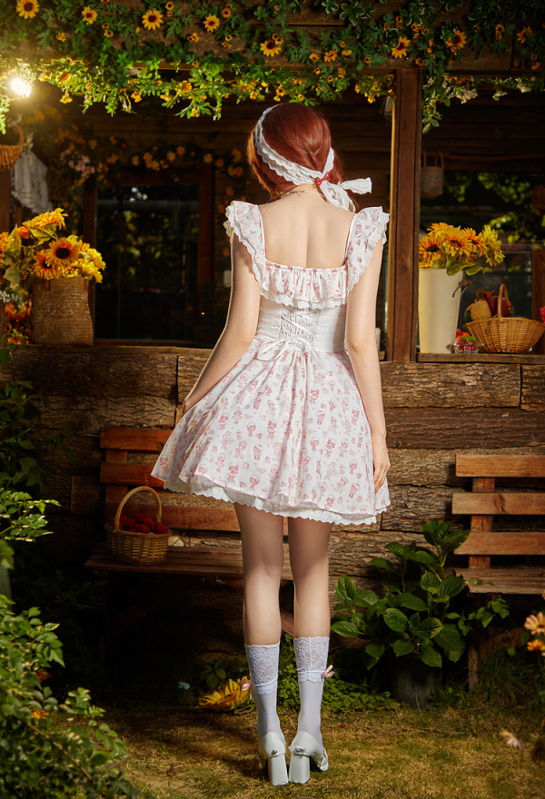 Officially Licensed Strawberry Shortcake Women Corset Dress