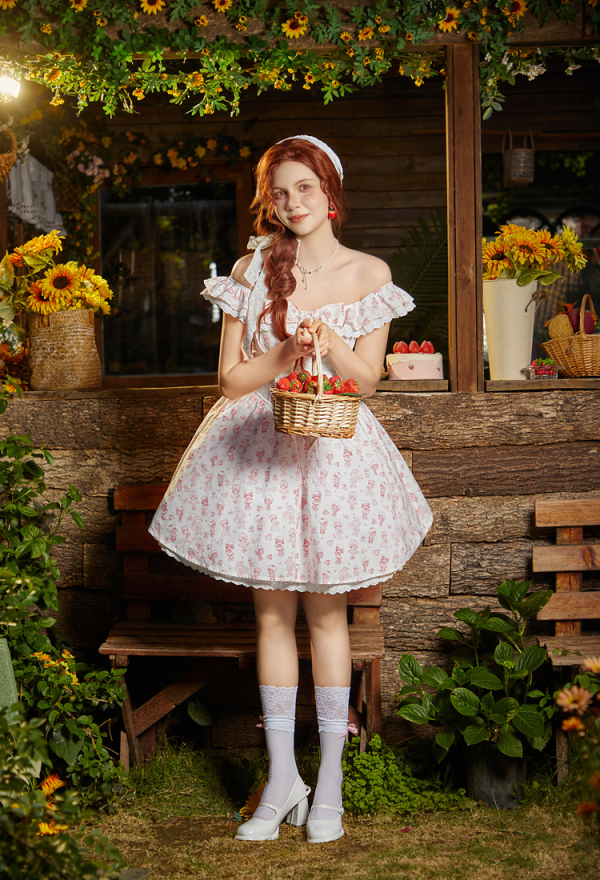 Officially Licensed Strawberry Shortcake Women Corset Dress