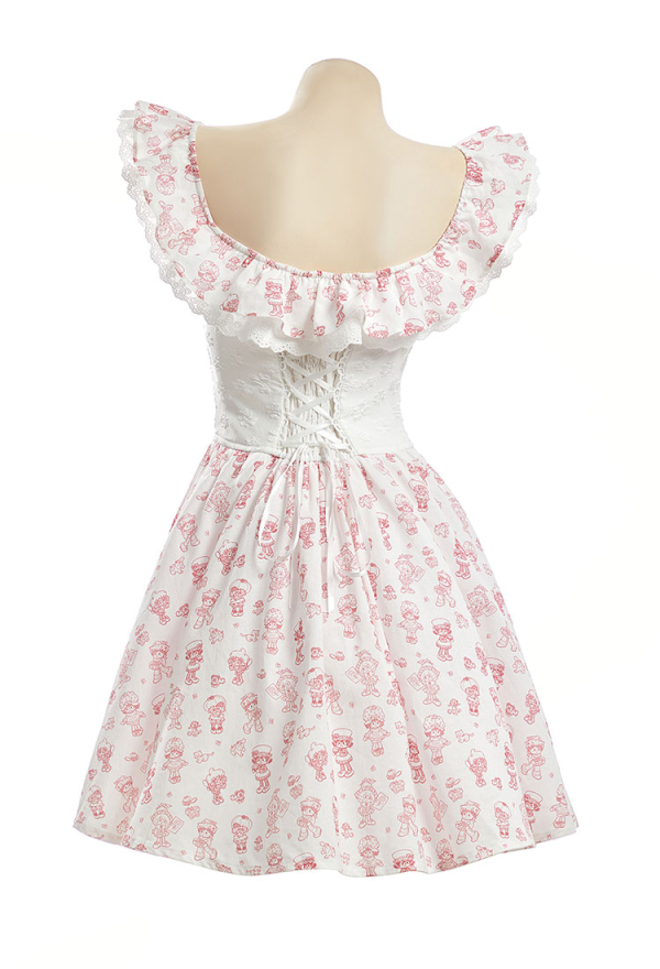 Officially Licensed Strawberry Shortcake Women Corset Dress