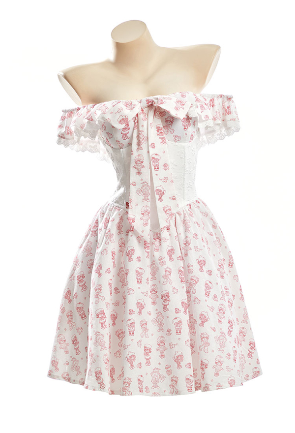 Officially Licensed Strawberry Shortcake Women Corset Dress