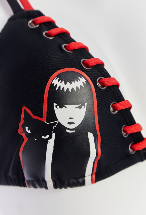 Officially Licensed Emily the Strange Bikini Set