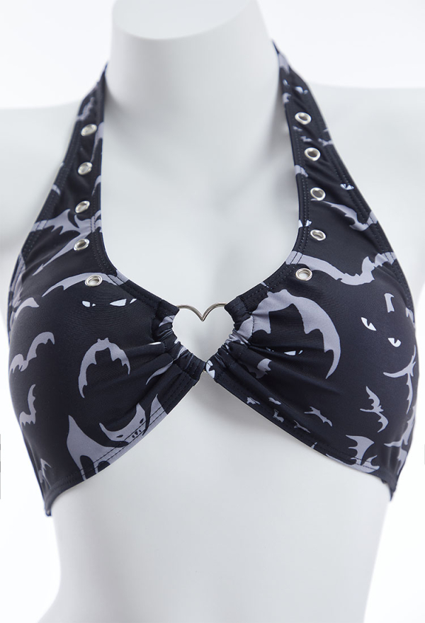 Officially Licensed Emily the Strange Halter Neck Bikini Set