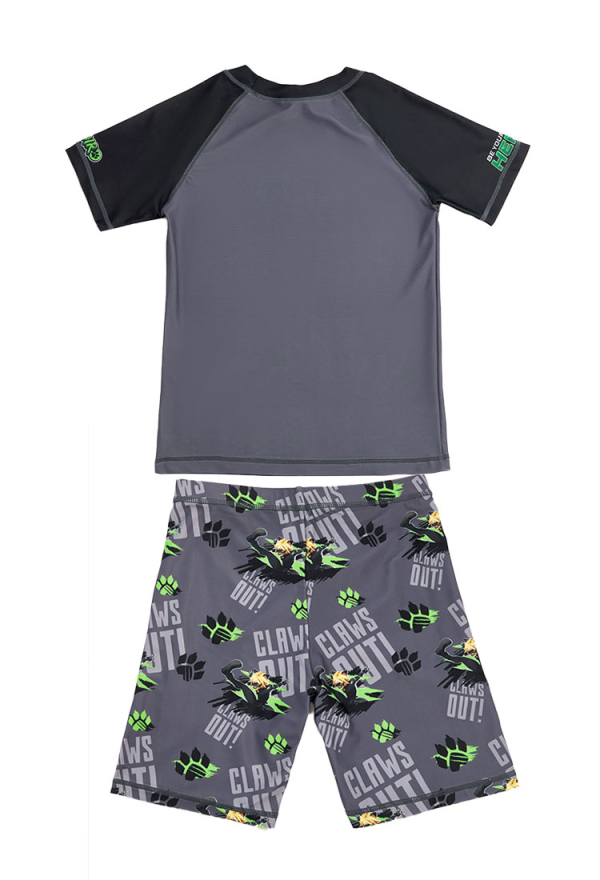 Officially Licensed Miraculous Cat Noir T-Shirt Shorts Swimsuit for Boys