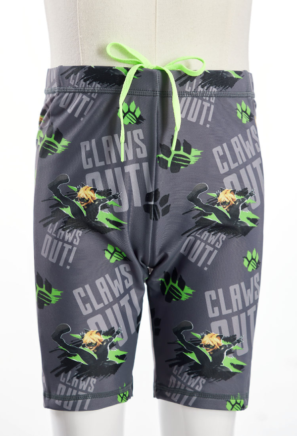 Officially Licensed Miraculous Cat Noir T-Shirt Shorts Swimsuit for Boys