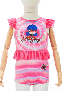 Officially Licensed Miraculous Tales of Ladybug Girls’ Two-Piece Swimsuit Set