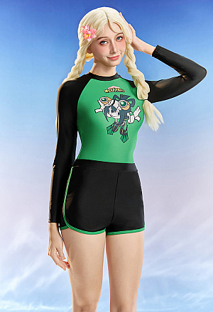 Officially Licensed My Hero Academia Tsuyu Asui One Piece Swimsuit