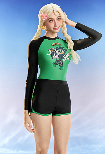 Officially Licensed My Hero Academia Tsuyu Asui One Piece Swimsuit