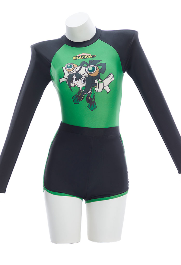 Officially Licensed My Hero Academia Tsuyu Asui One Piece Swimsuit