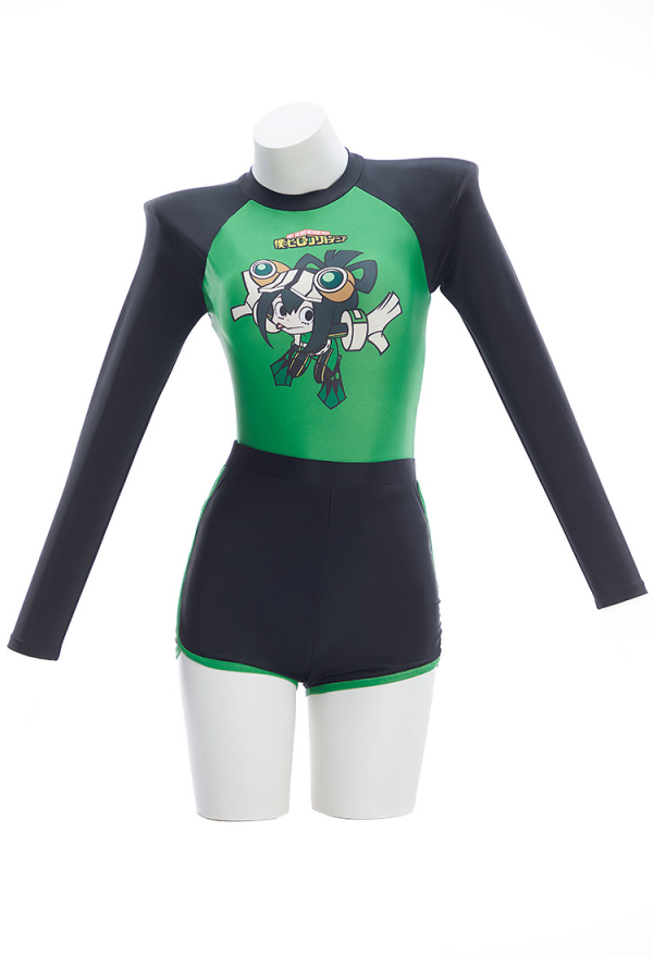 Officially Licensed My Hero Academia Tsuyu Asui One Piece Swimsuit
