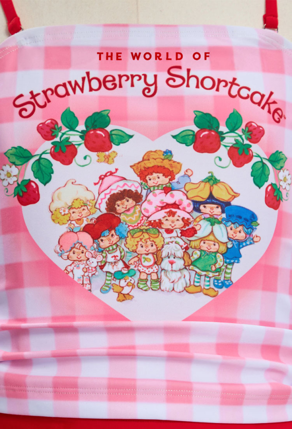 Officially Licensed Strawberry Shortcake Girls’ Two-Piece Swimsuit Set