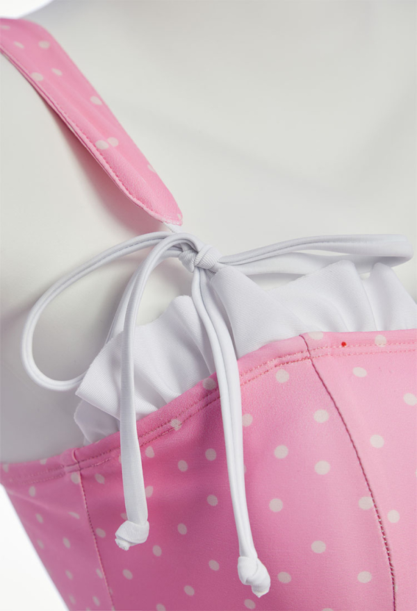 Officially Licensed Strawberry Shortcake Women’s Polka Dot One-Piece Swimsuit