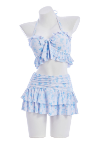 Officially Licensed Strawberry Shortcake Women’s Two-Piece Tie-Up Swimsuit