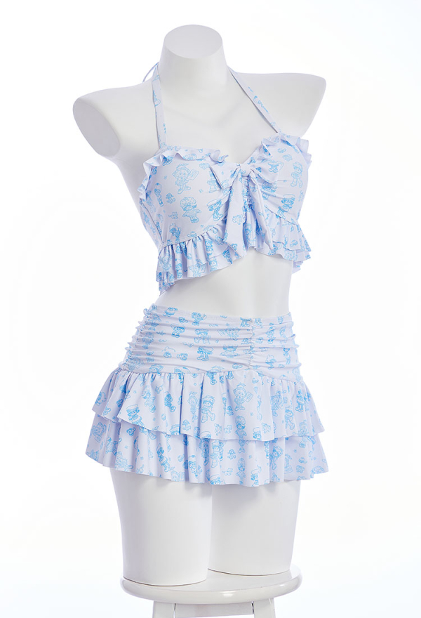 Officially Licensed Strawberry Shortcake Women’s Two-Piece Tie-Up Swimsuit