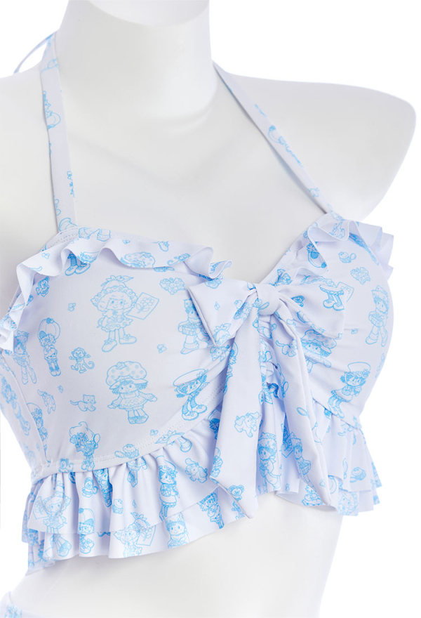 Officially Licensed Strawberry Shortcake Women’s Two-Piece Tie-Up Swimsuit