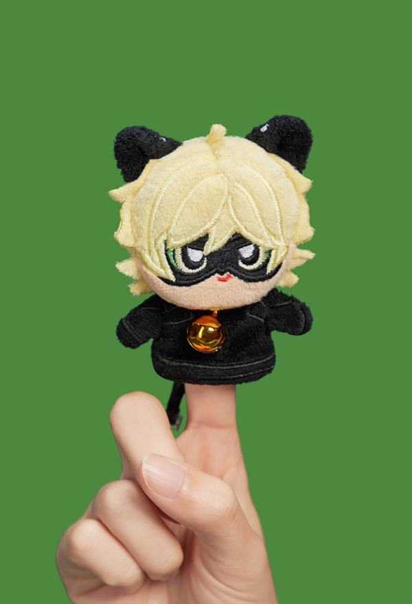 Officially Licensed Miraculous Cat Noir Finger Puppet Kit DIY Sewing Kit