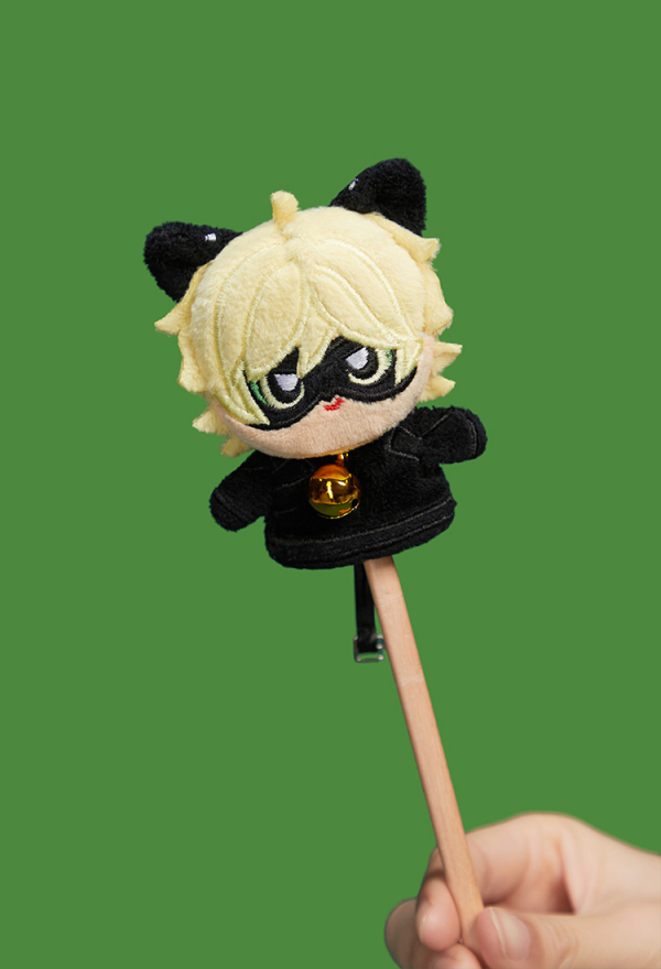 Officially Licensed Miraculous Cat Noir Finger Puppet Kit DIY Sewing Kit