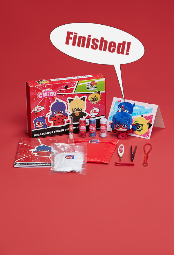 Officially Licensed Miraculous Ladybug Finger Puppet Kit DIY Craft