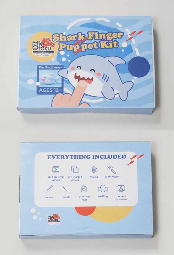 Micotaku Shark Finger Puppet Craft Kit
