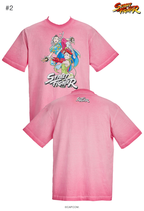 Officially Licensed Street Fighter Chun-Li Cammy Gradient Print T-shirt