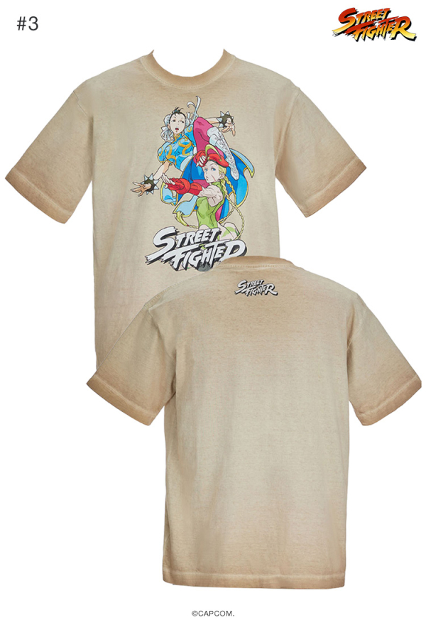 Officially Licensed Street Fighter Chun-Li Cammy Gradient Print T-shirt