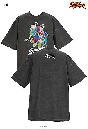 Officially Licensed Street Fighter Chun-Li Cammy Gradient Print T-shirt
