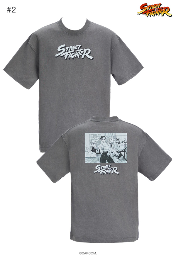Officially Licensed Street Fighter Classic Fitness Printed T-Shirt 4 Colors