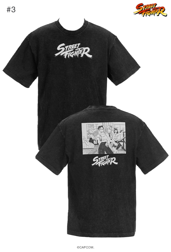 Officially Licensed Street Fighter Classic Fitness Printed T-Shirt 4 Colors